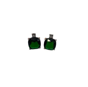 Emerald sparkle earrings