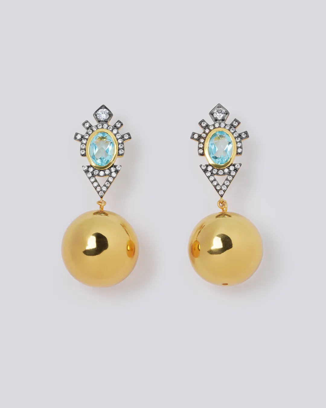 Empress Ball Topaz Earrings