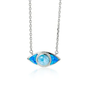 Evil Eye Necklace, Sterling