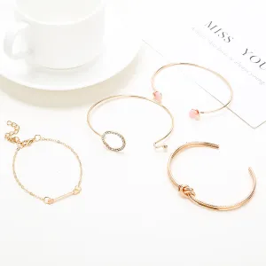 Fashion Round Alloy Arrow Bracelet Four-piece Set