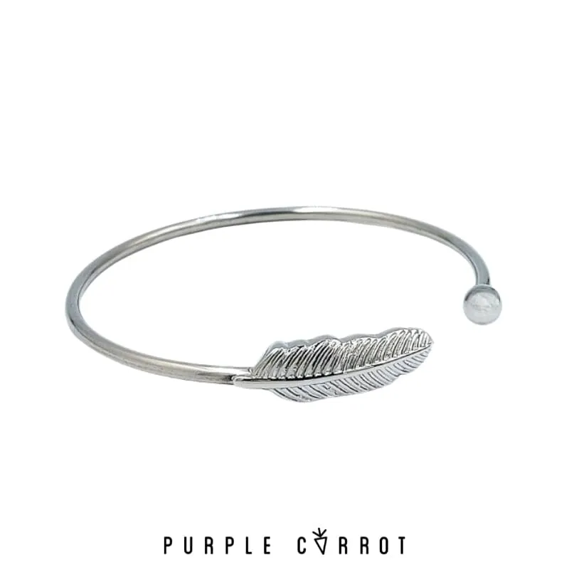 Feather Cuff Bangle