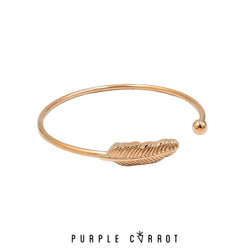 Feather Cuff Bangle