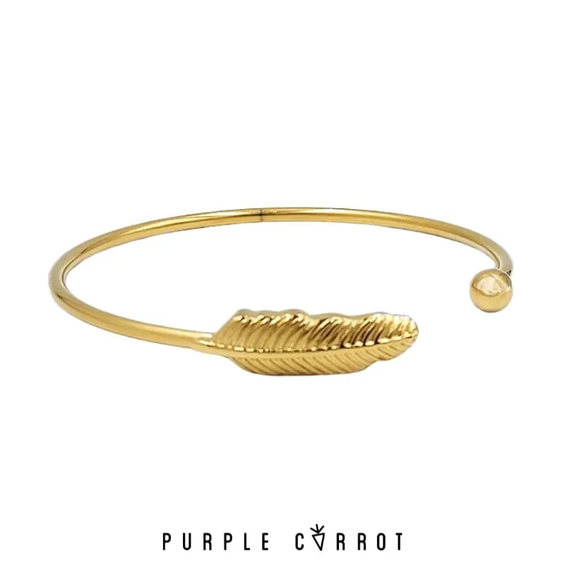 Feather Cuff Bangle