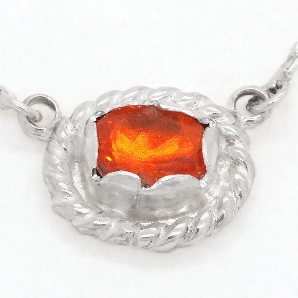 Fire Opal Necklace