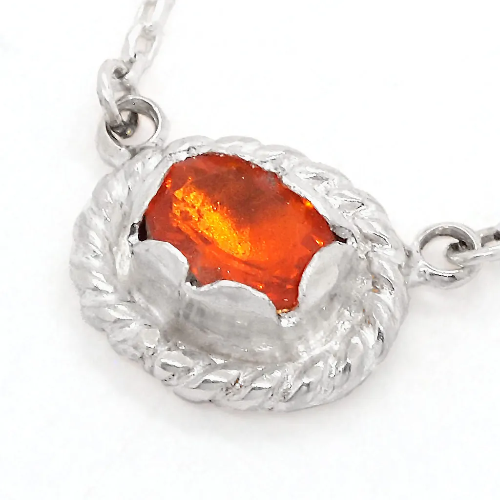 Fire Opal Necklace