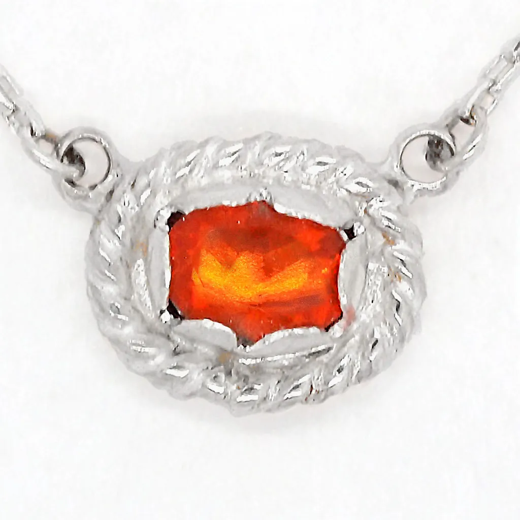 Fire Opal Necklace