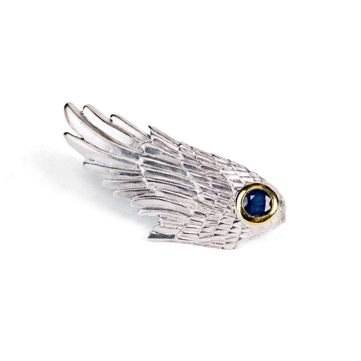 Fligelli Blue Sapphire Pendant (White Rhodium)