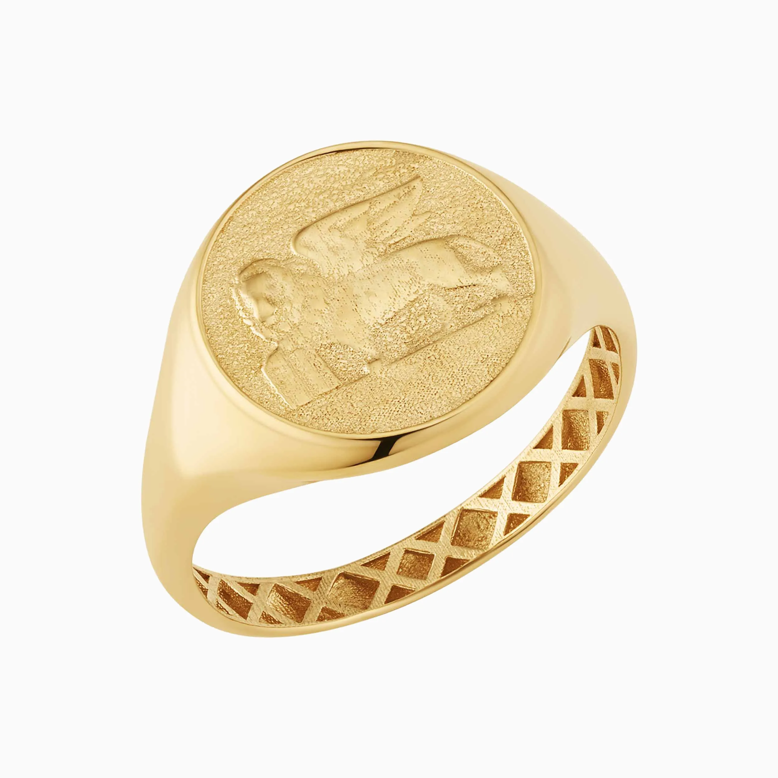 Flying Lion Signet Ring