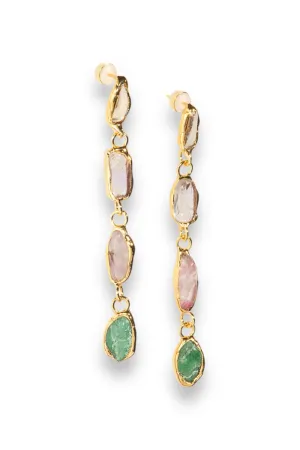 Gemstone Drop Earrings