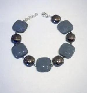 Glass Bracelet 1 (Silver Grey)