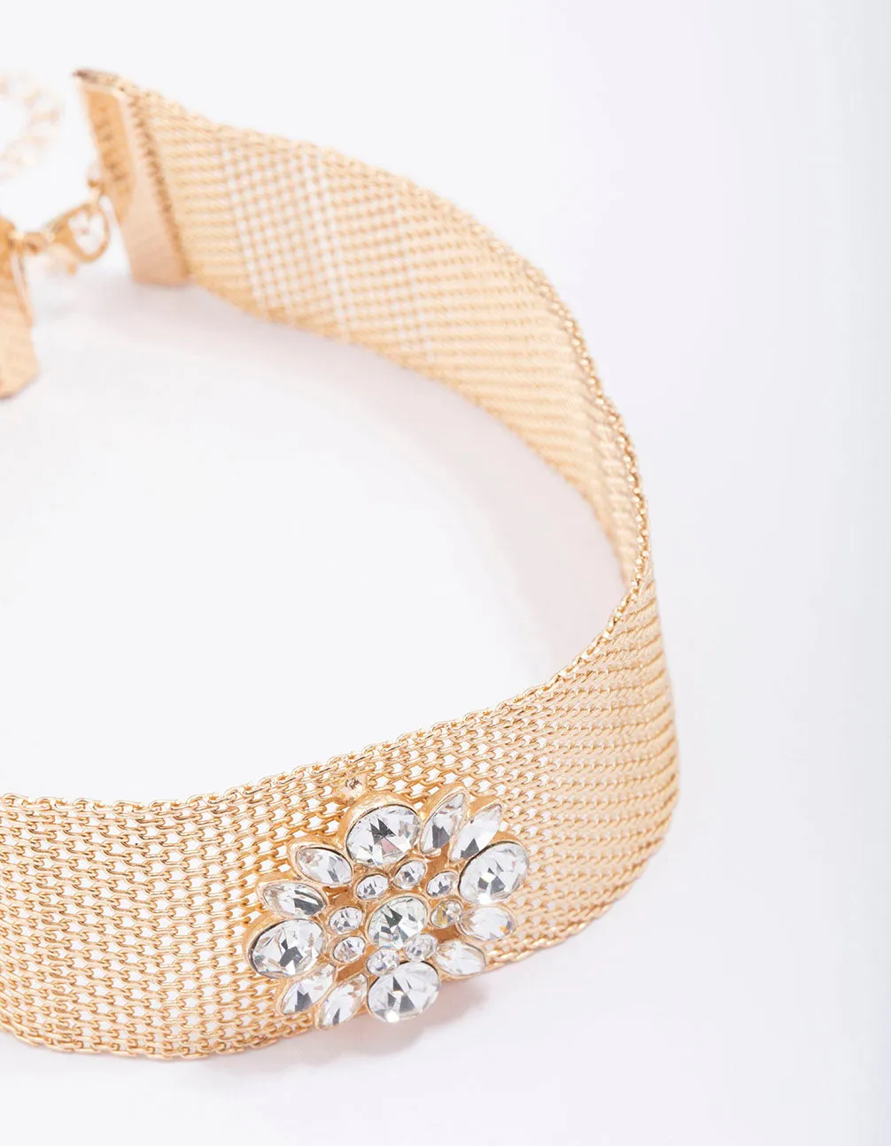 Gold Thick Floral Choker