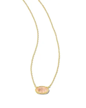 Grayson Rose Quartz Gold Pendant Necklace