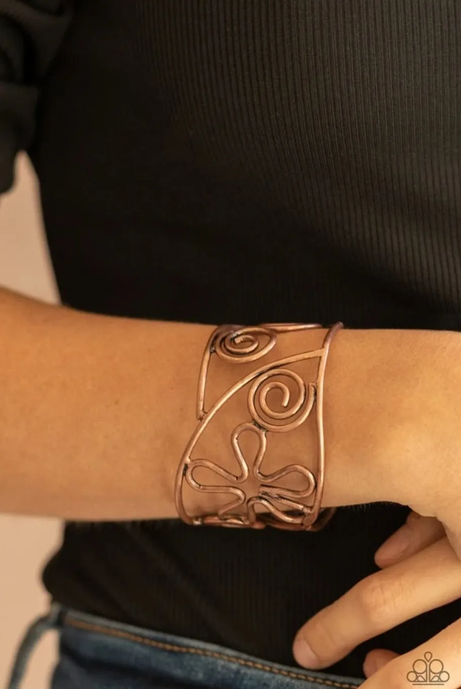 Groovy Sensations Copper Bracelet - Paparazzi Accessories