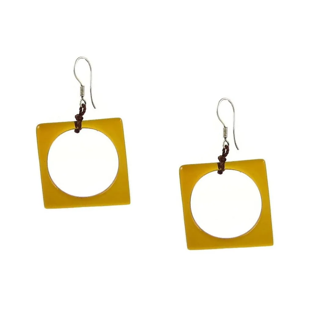 Hoyo Glass Earrings - Green