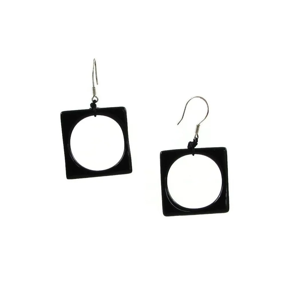 Hoyo Glass Earrings - Red