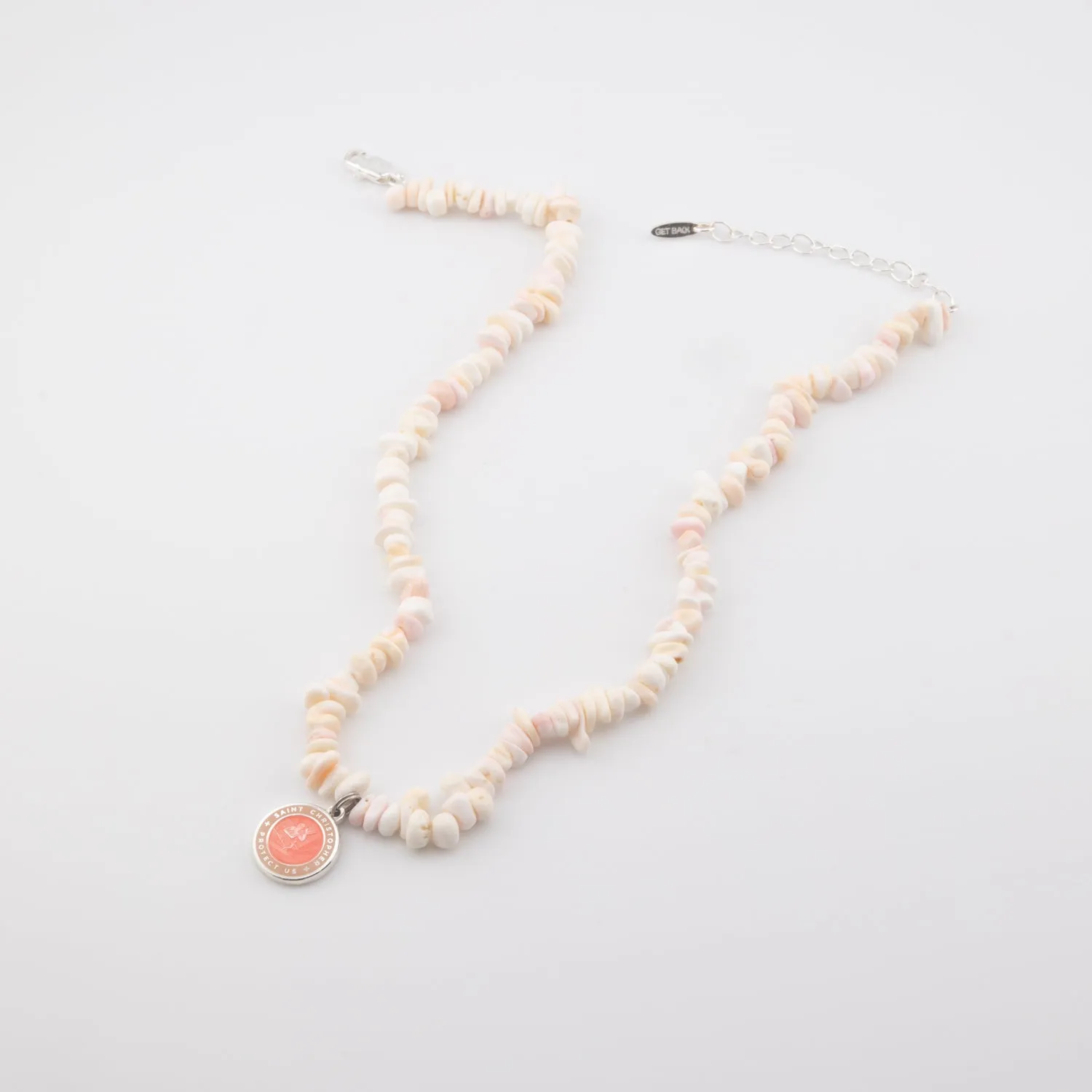 Island Girl Beaded Choker - Melon / Blush