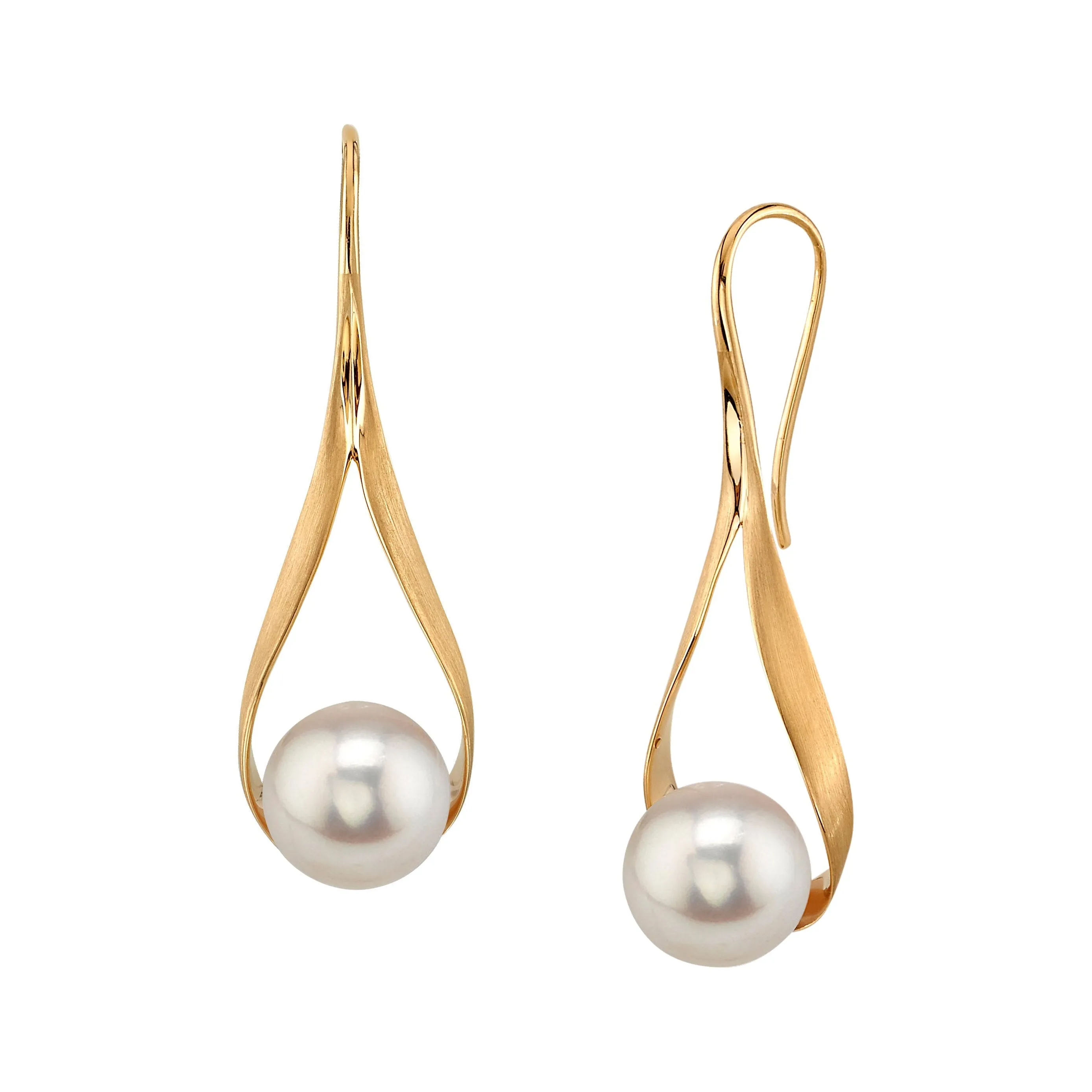 Japanese Akoya Pearl Ceres Dangle Earrings