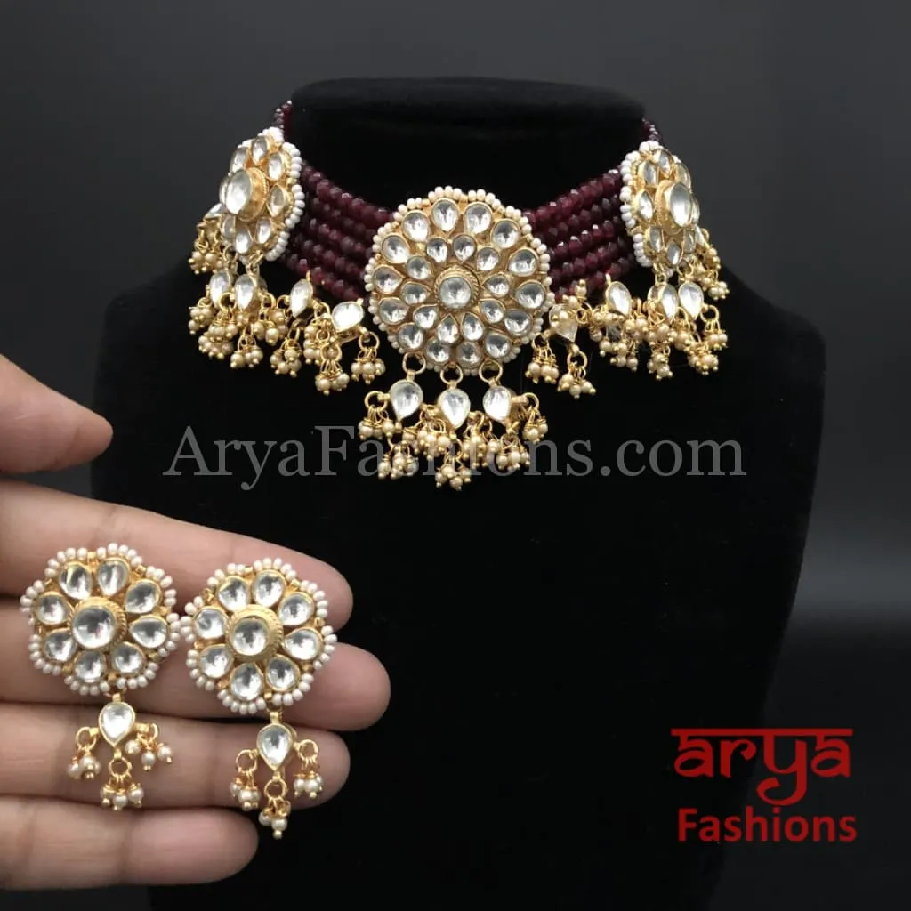 Kundan Choker with Ruby beads