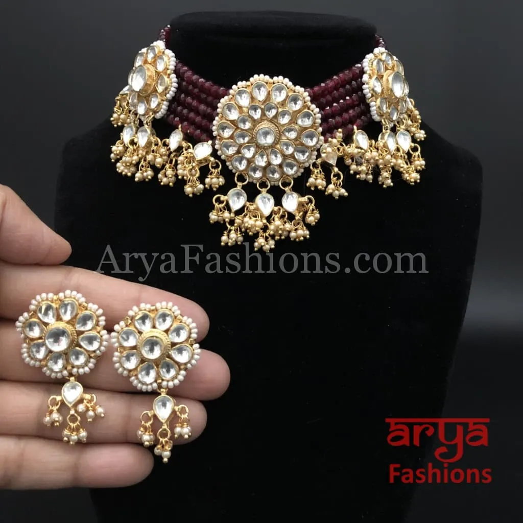 Kundan Choker with Ruby beads