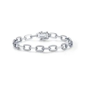 Lafonn Simulated Diamond Alternating Link Bracelet B0178CLP72