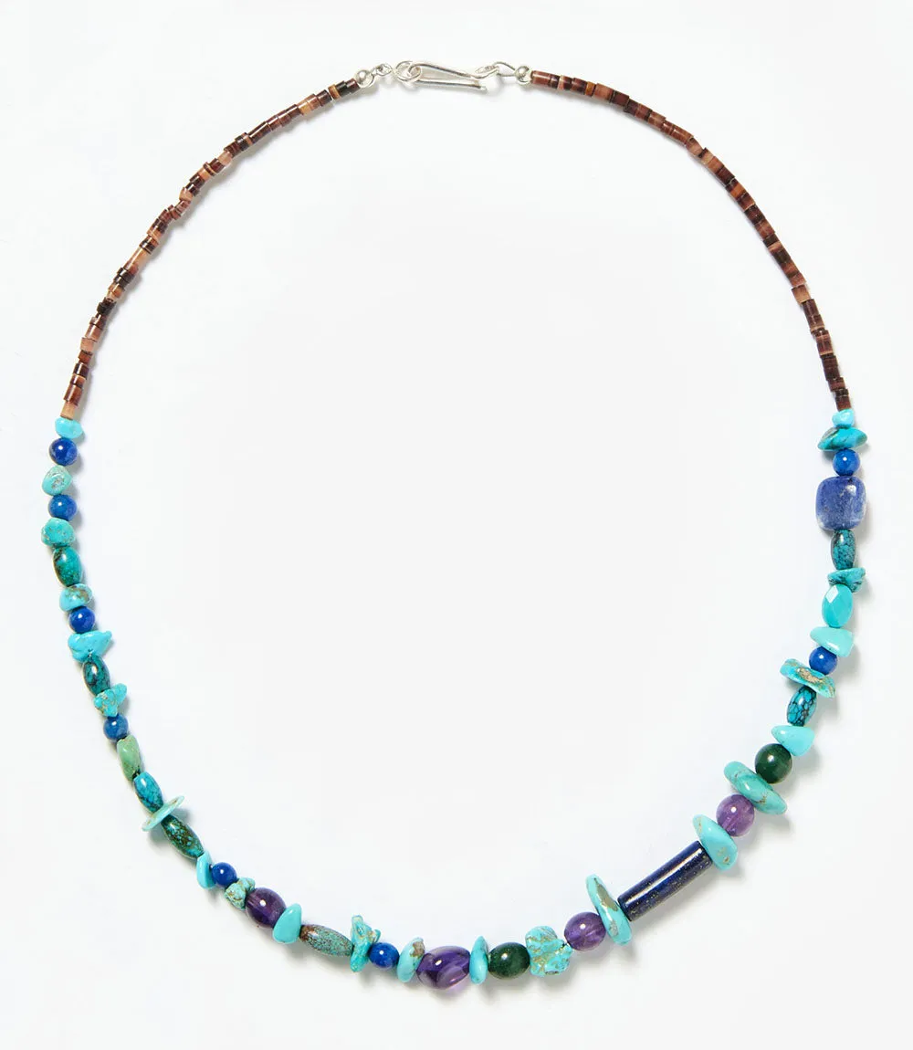 Lapis And Turquoise Beaded Necklace