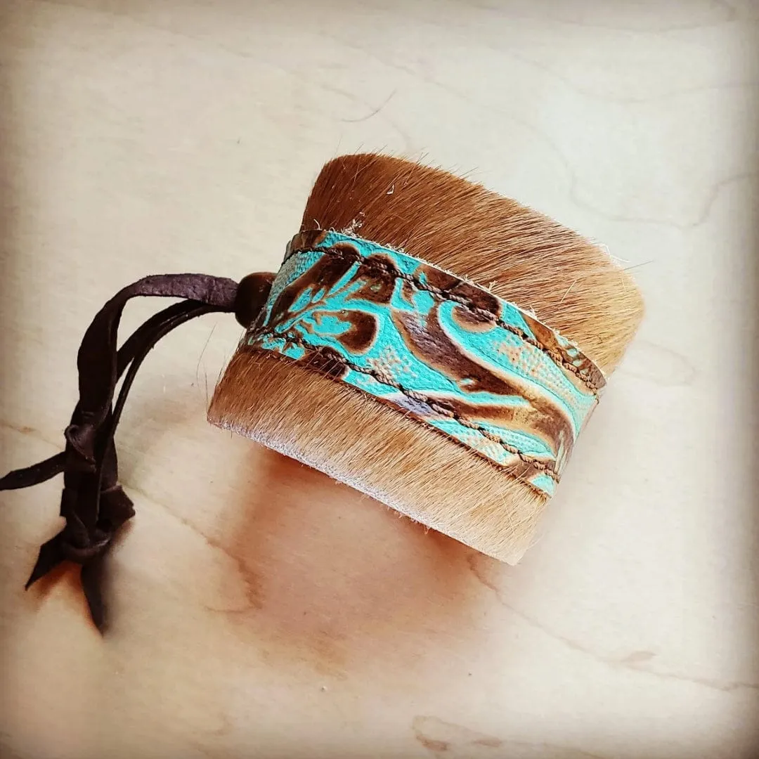 Leather Cuff in Cowboy Turquoise