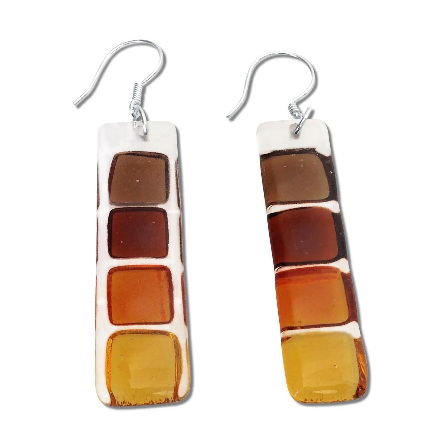 LMOL Glass Earrings - Black