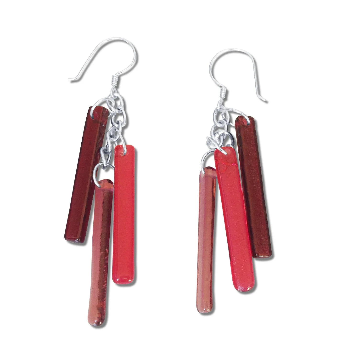 LTRAC Glass Earrings - Orange