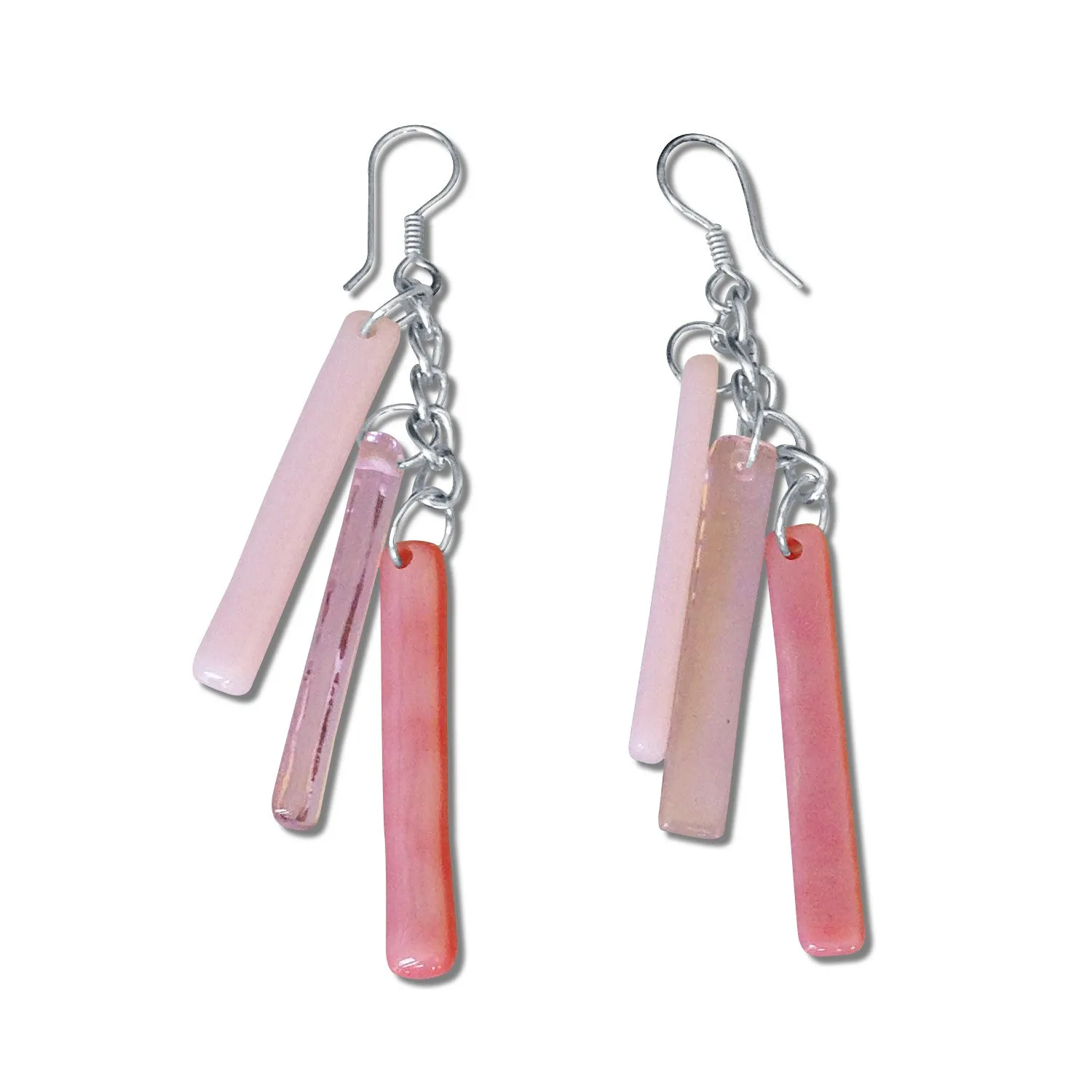 LTRAC Glass Earrings - Red