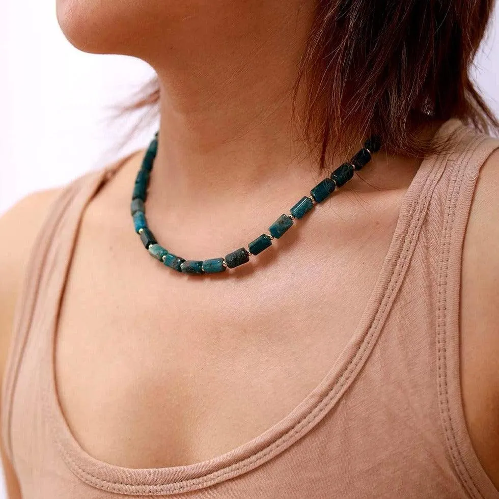 Maranirra Blue Apatite Choker Necklace