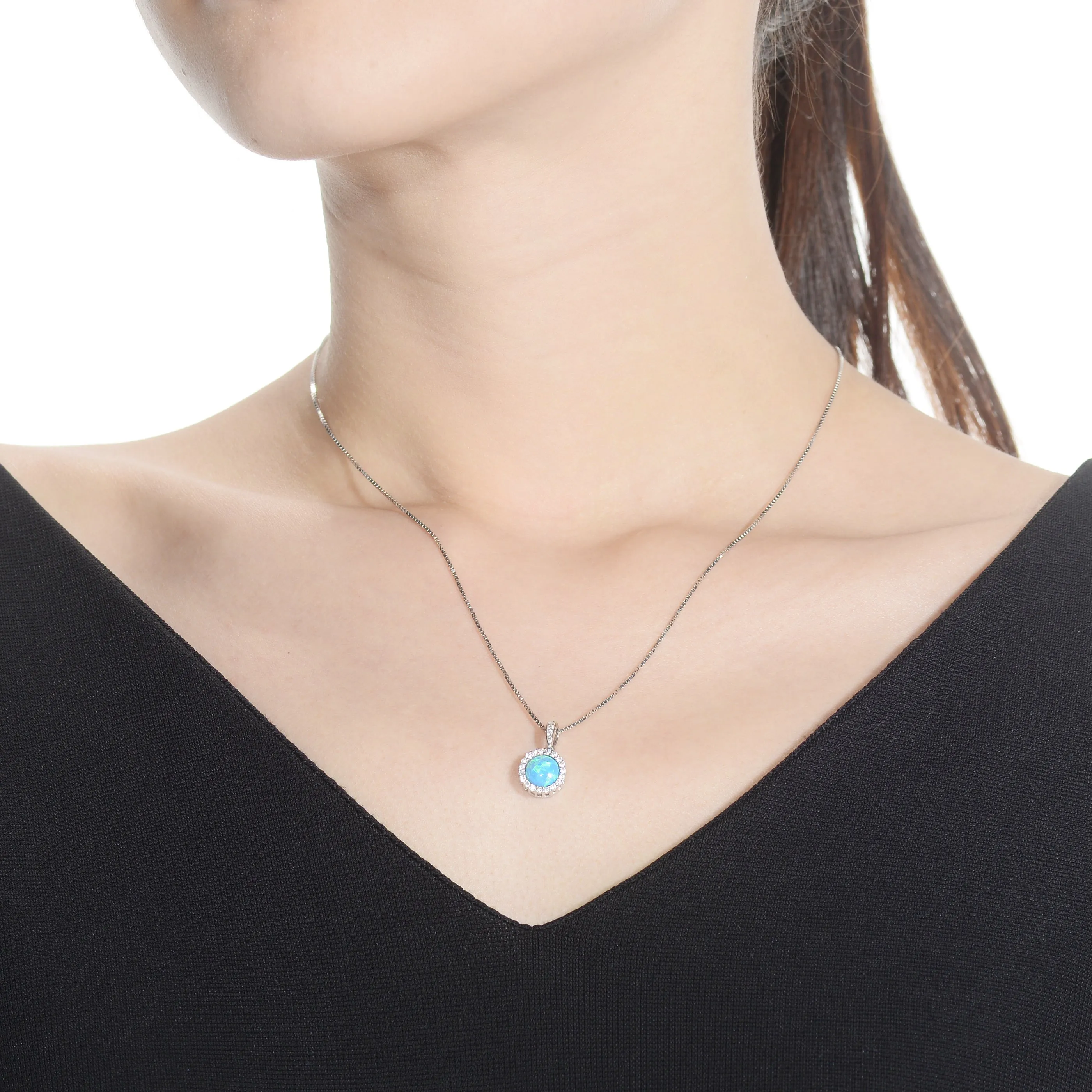 Marie Opal Round Drop Limited Edition Pendant