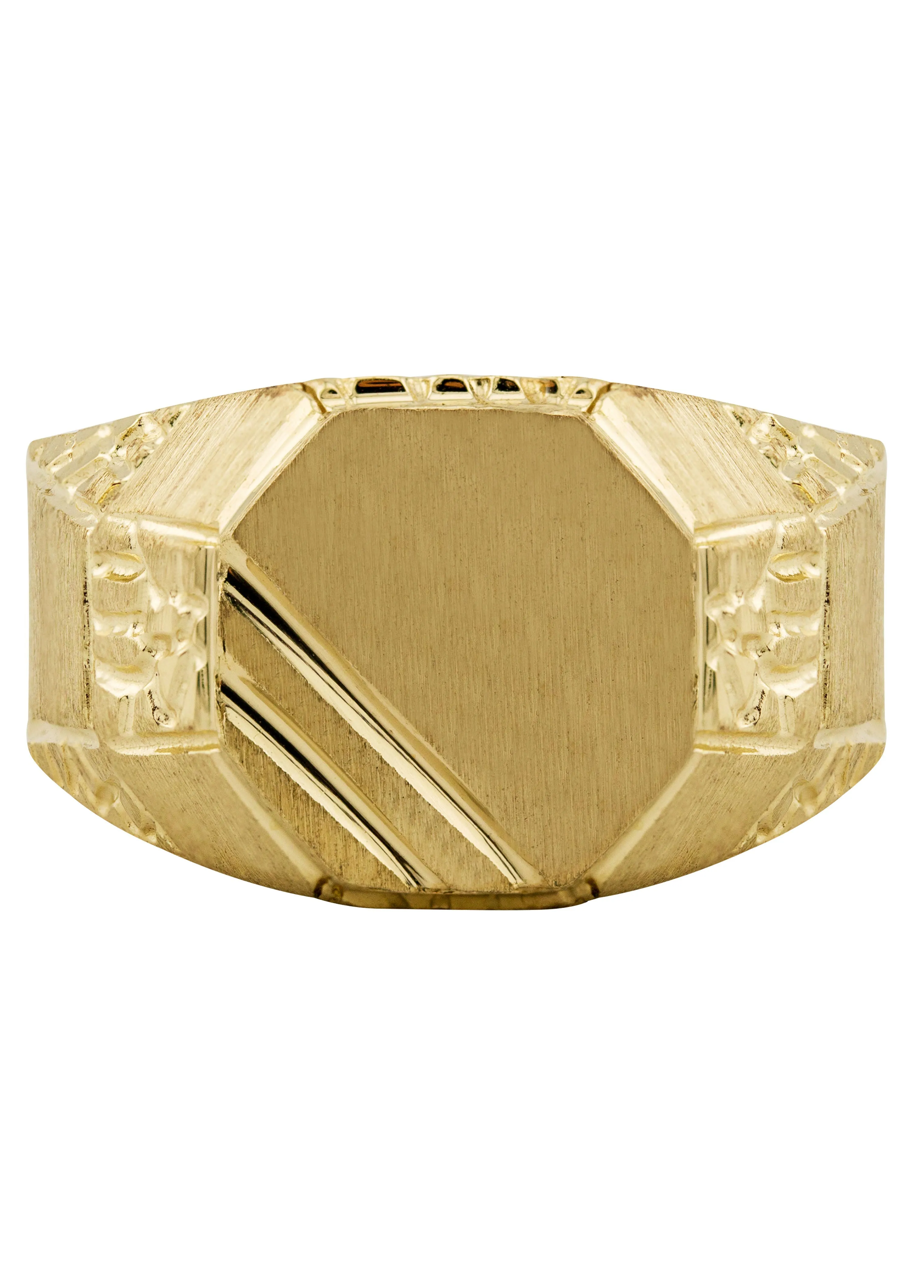 Mens Signet Ring - 10K Gold | 7 Grams