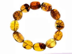 Mexican AMBER Crystal Bracelet - Beaded Bracelet, Handmade Jewelry, Healing Crystals and Stones, 48436