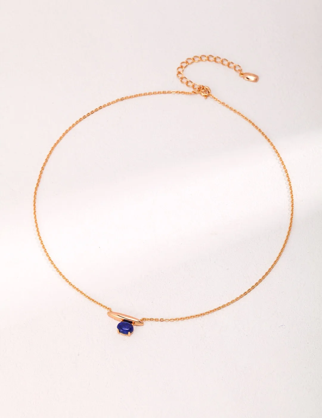 Minimalist Lapis Lazuli / Malachite Necklace