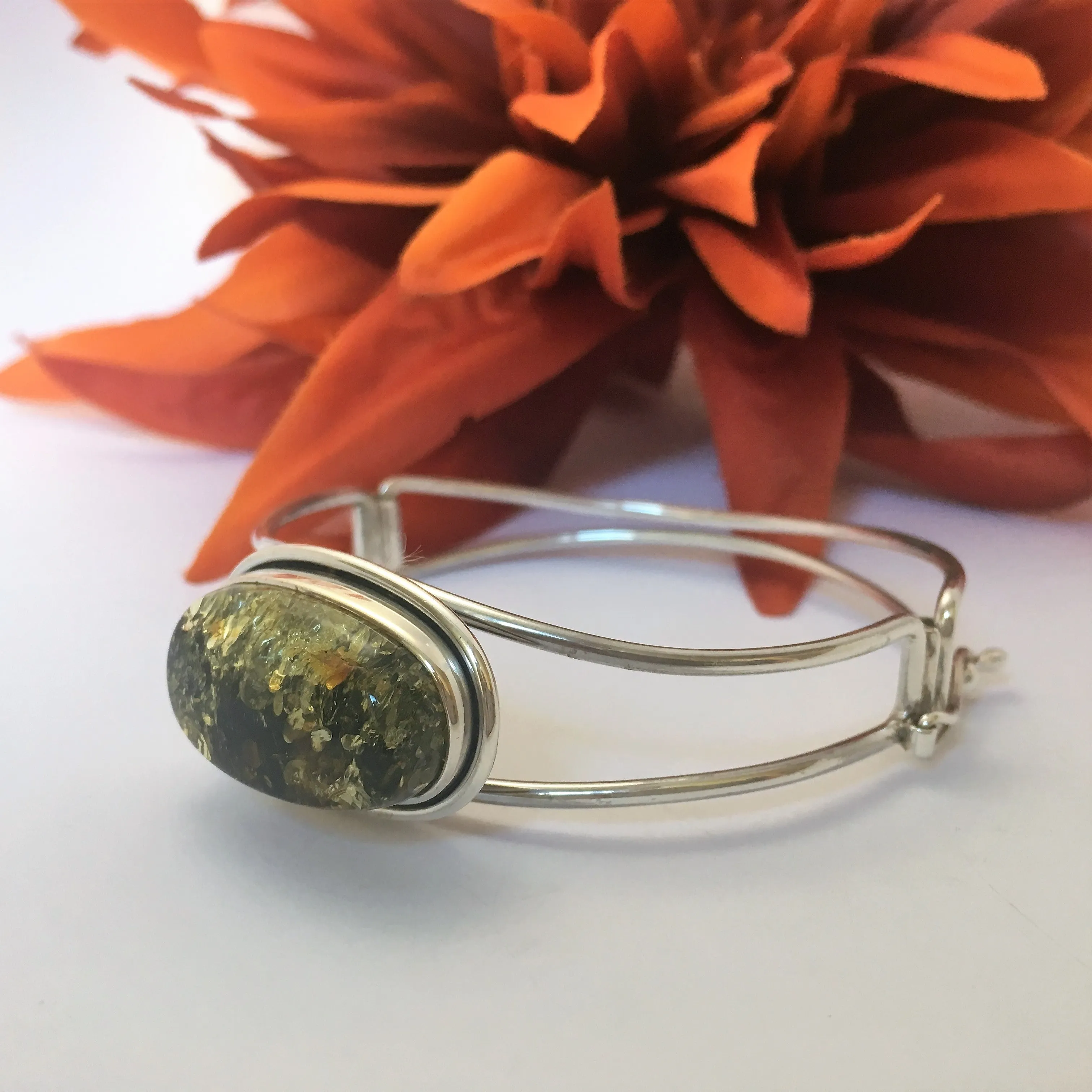 Mossy Sparkle Bangle - ABG103