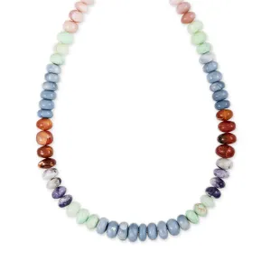 MULTI OPAL BEADED NECKLACE