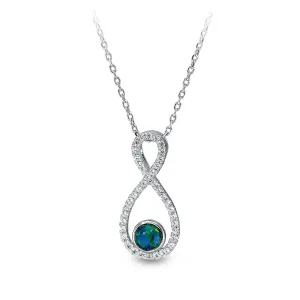 My Infinity Triplet Opal Necklace / Pendant