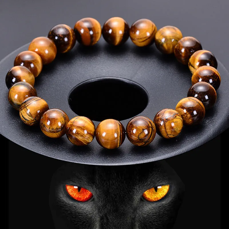 Natural Grade A Yellow Tiger's Eye Yoga Energy Bracelet