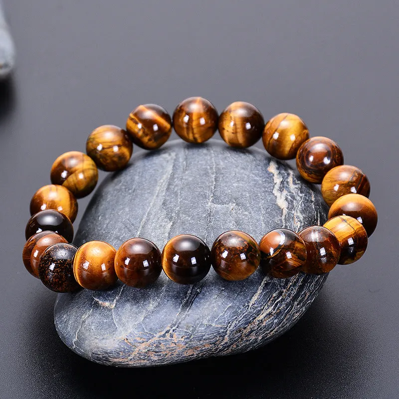 Natural Grade A Yellow Tiger's Eye Yoga Energy Bracelet