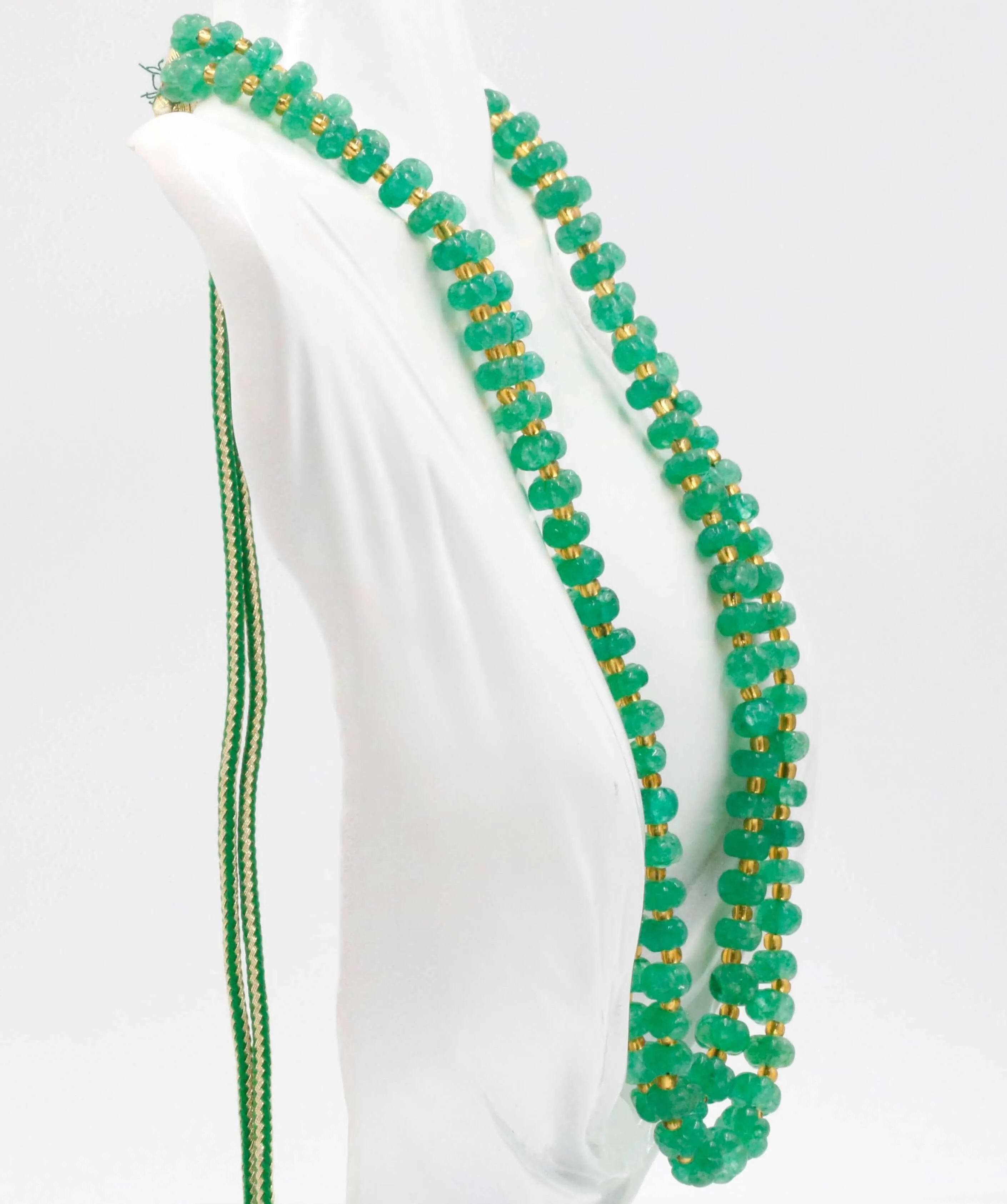 Natural Quartz Necklace Aventurine Quartz Necklace Gemstone Necklace Beaded Necklace Green Indian Sarafa Necklace SKU 6142898