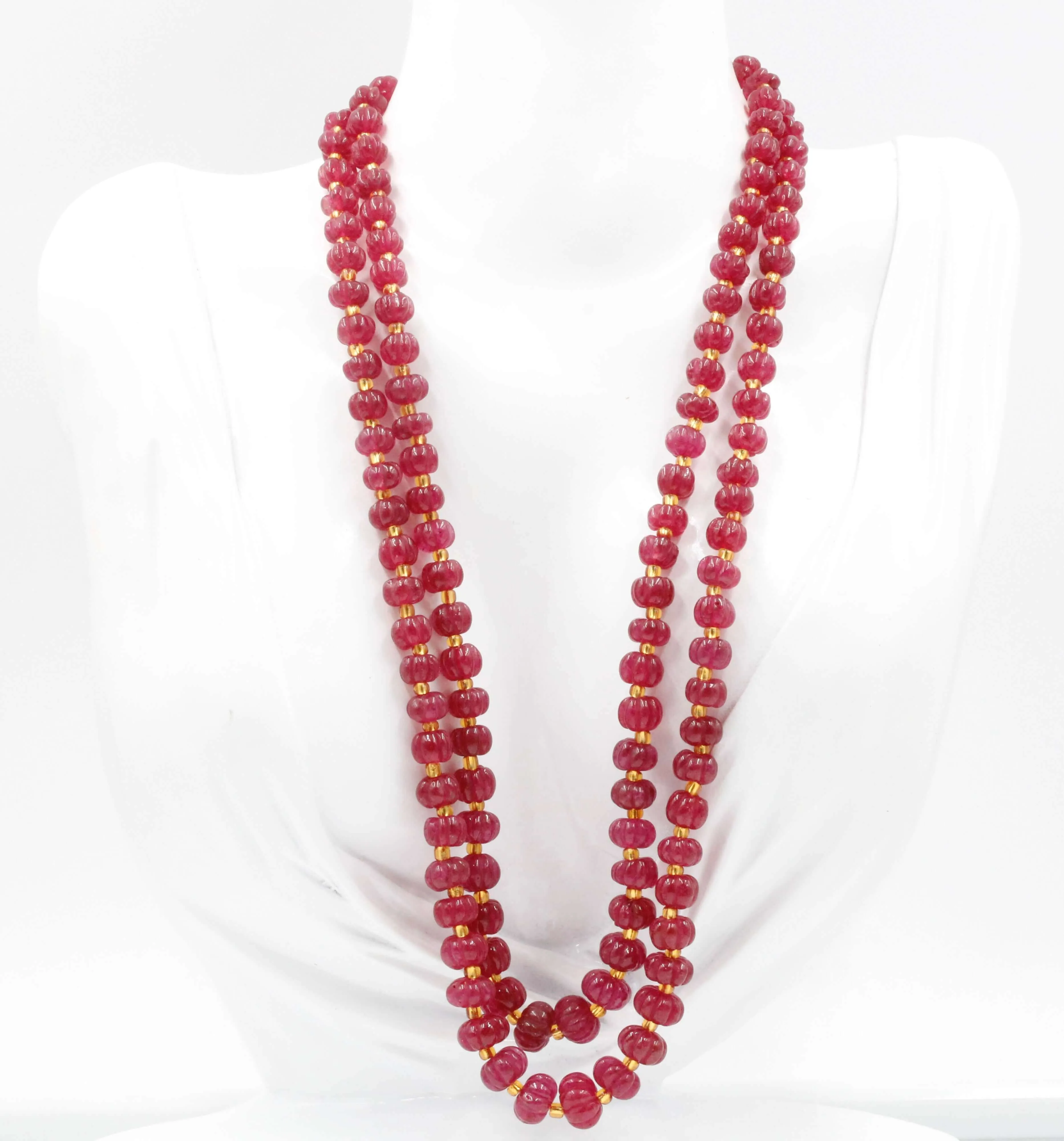 Natural Quartz Necklace Gemstone Necklace Red Quartz Necklace Pumpkin Quartz Beaded Gemstone Necklace Sarafa Indian Necklace SKU 6142892