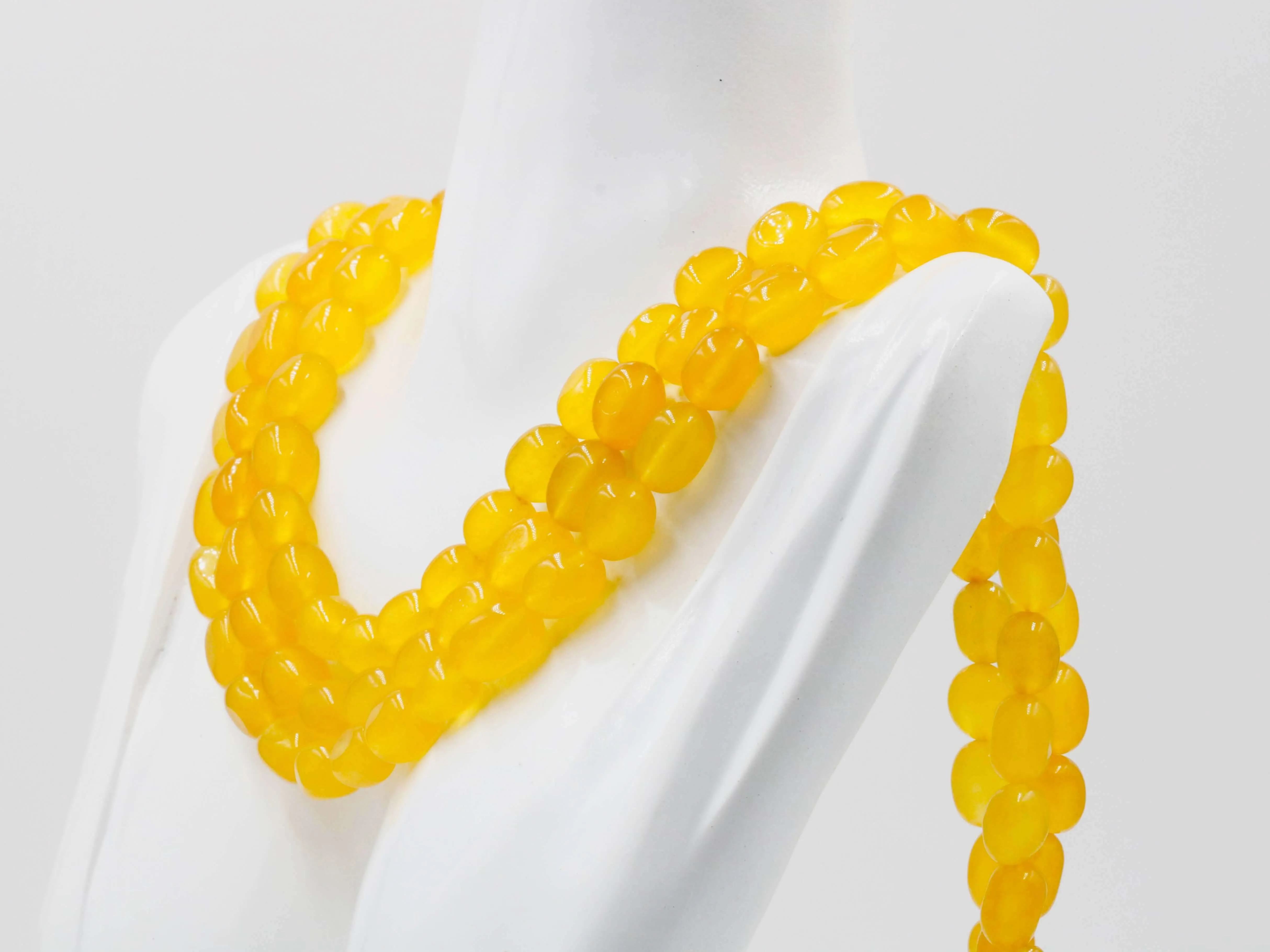 Natural Yellow Quartz Necklace Yellow Quartz Beaded Necklace Yellow Necklace Sarafa Necklace Indian Necklace Layered Necklace SKU 6142866