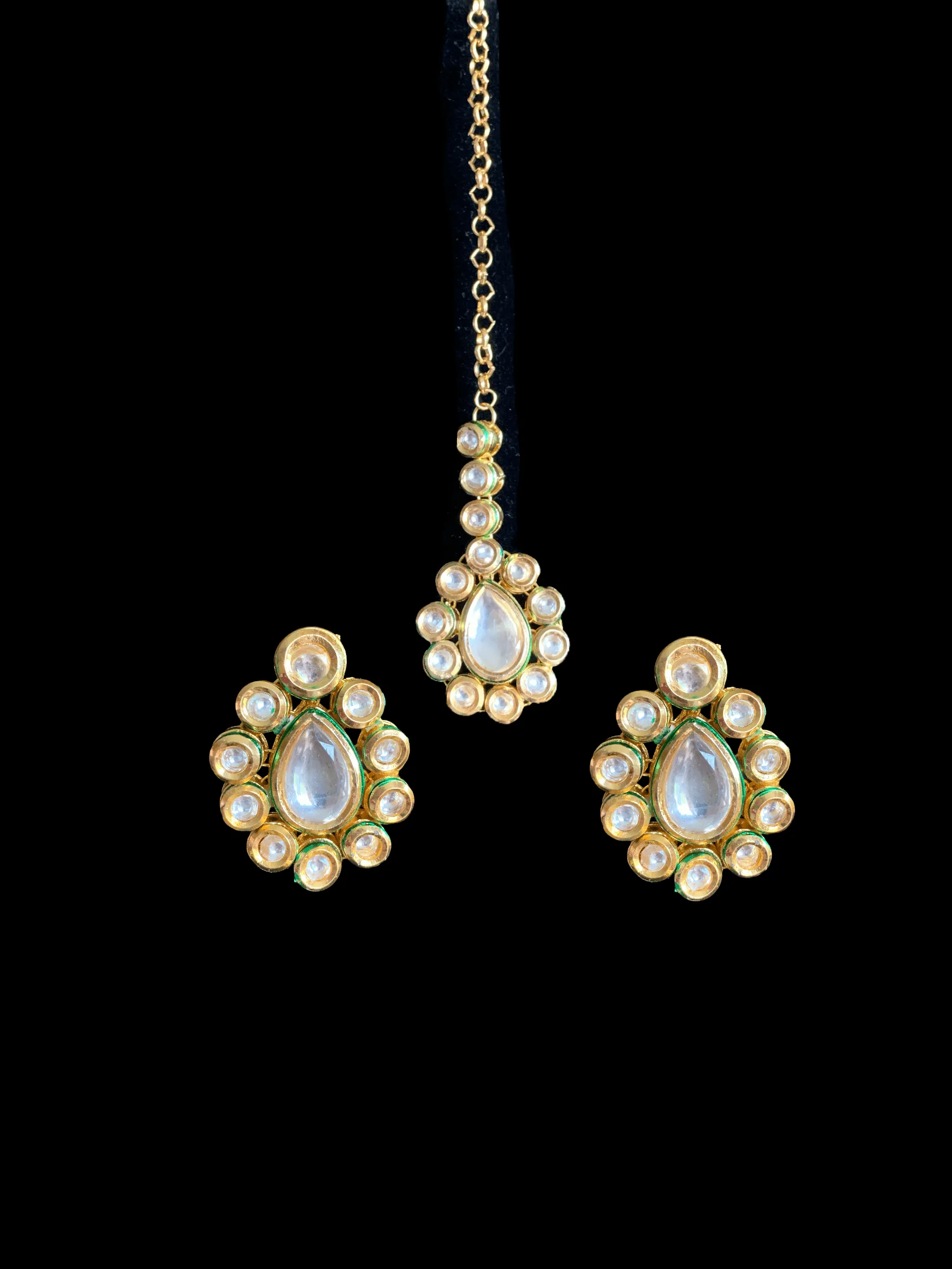 NS80 Mohini bridal necklace in high quality kundan ( READY TO SHIP  )