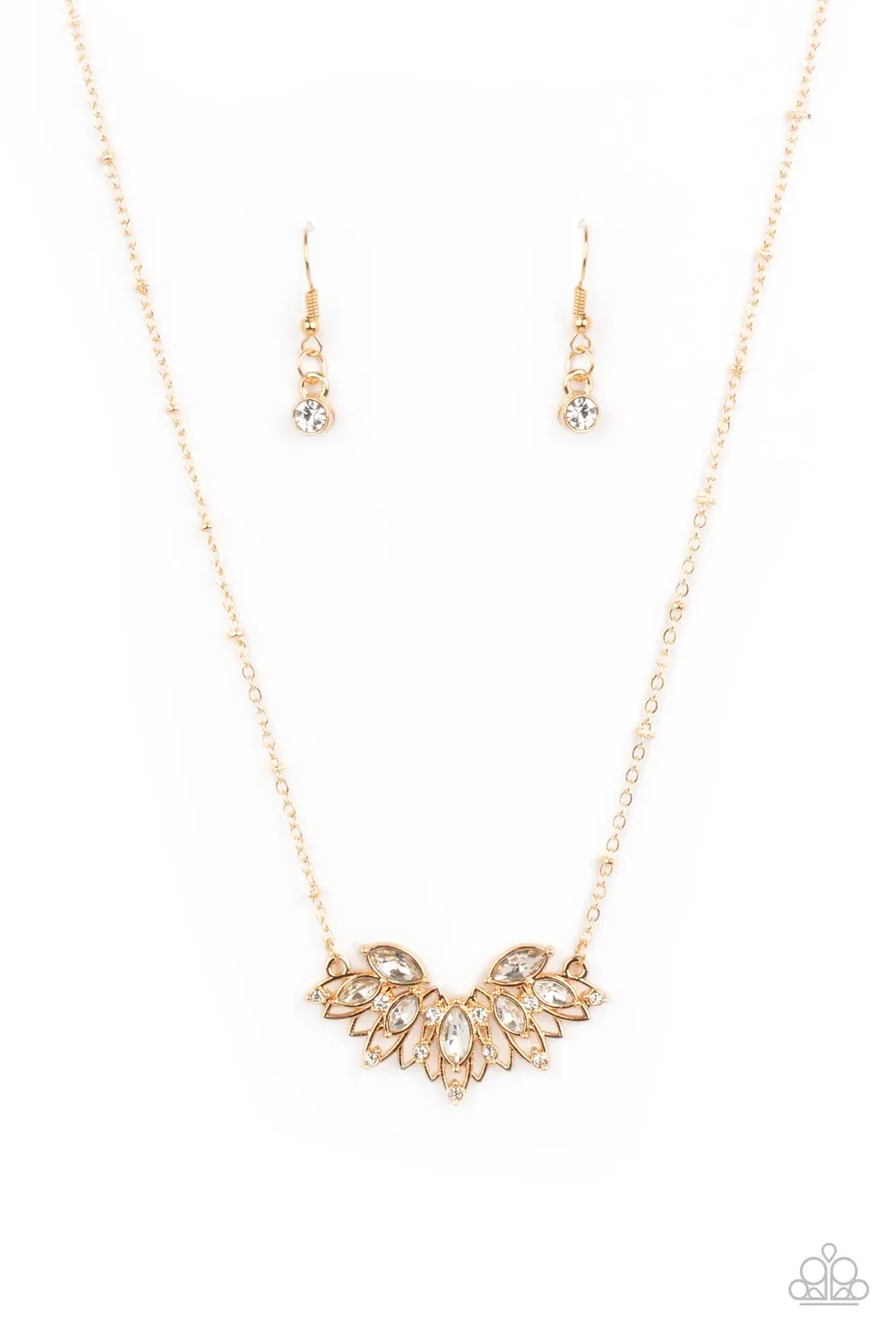 Open Door Jewelry - Deluxe Diadem - Gold Necklace - Paparazzi Accessories