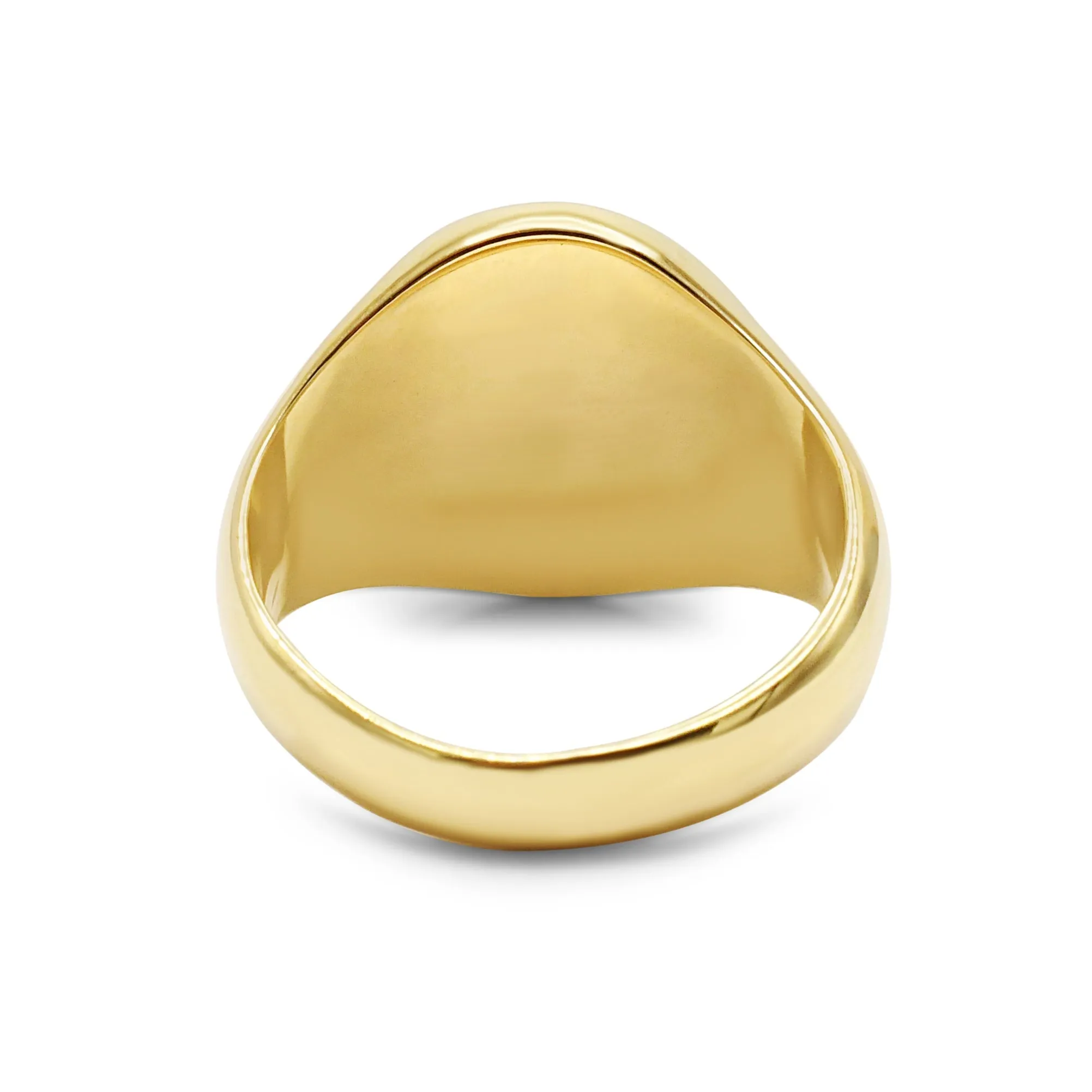 Oval Oxford Signet Ring - 18ct Yellow Gold