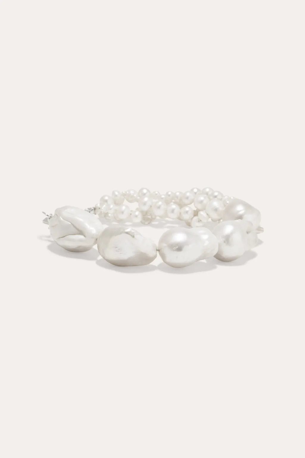 Parade Of Possibilities - Pearl and Platinum Plated Bracelet