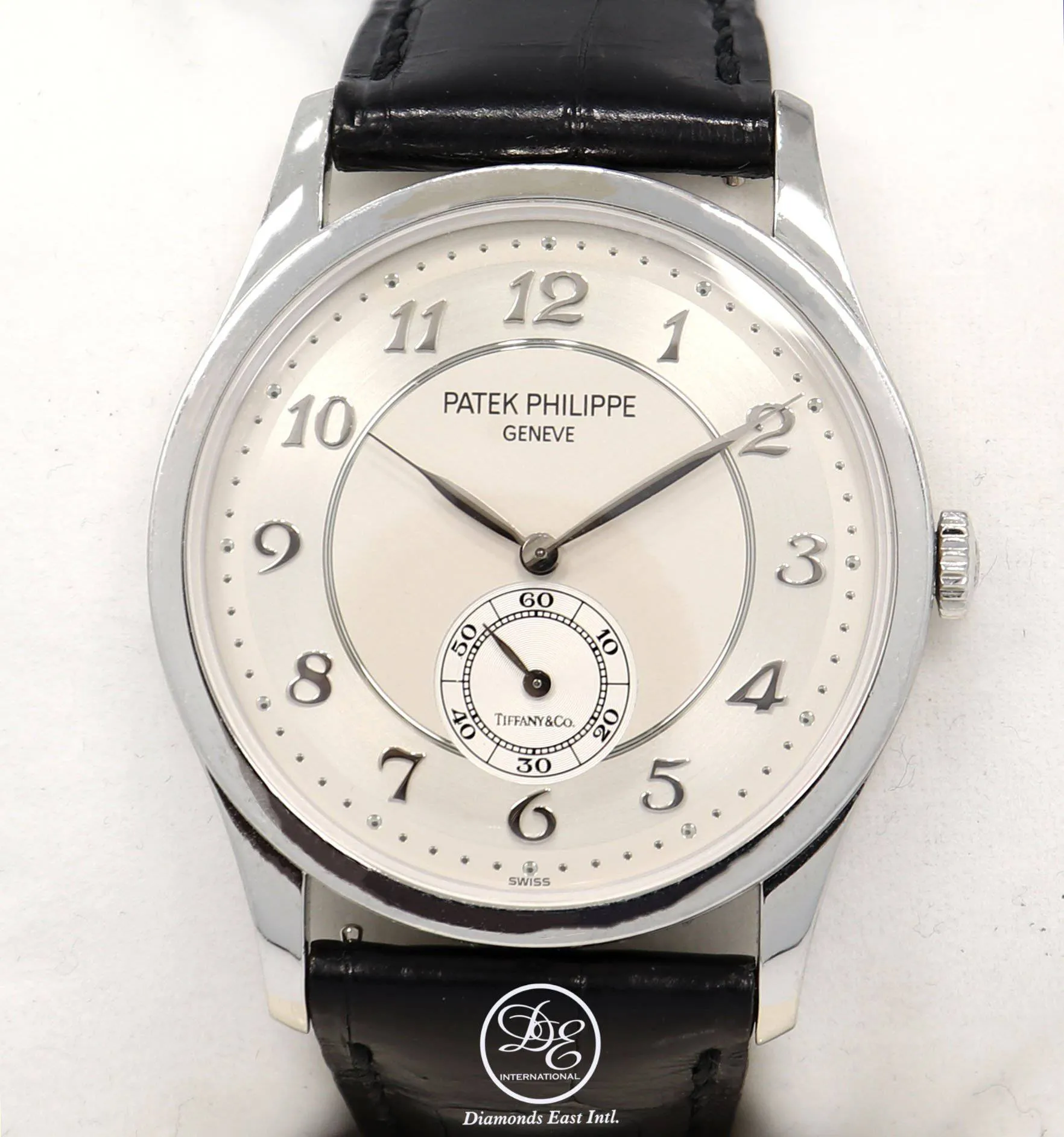 Patek Philippe Calatrava 5196p Tiffany & Co. Platinum Mint Condition Very Rare Watch