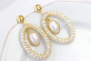 PEARL GOLD EARRINGS