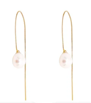 Pearl Threader Earrings