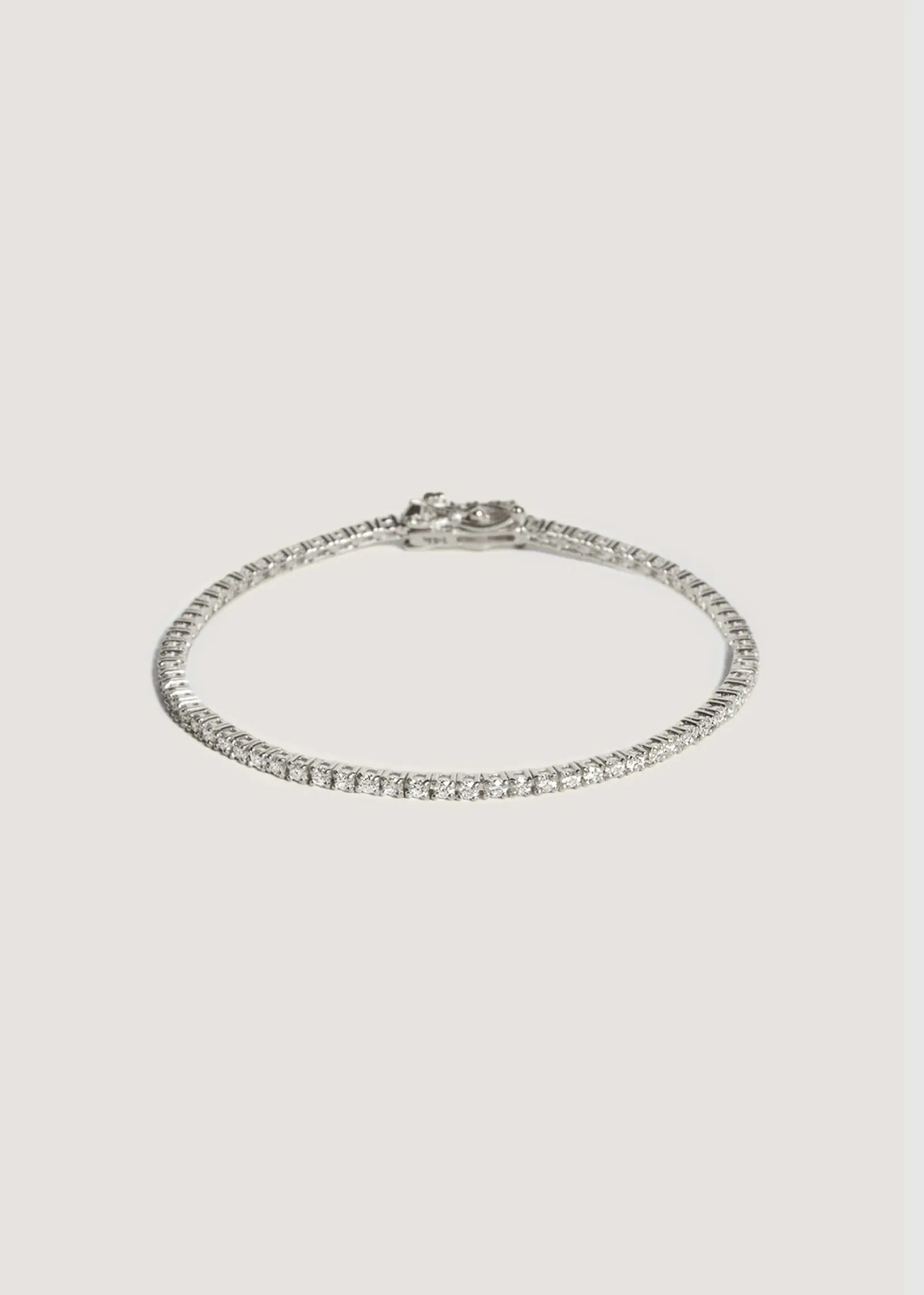 Dainty 2.90ctw Diana Tennis Bracelet in White Gold